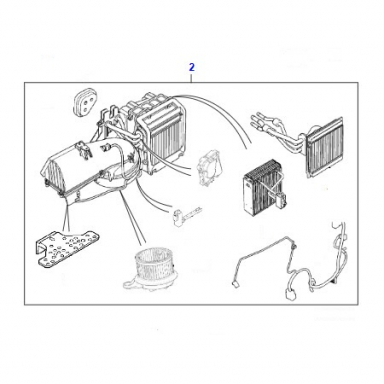 USED AC Evaporator and Blower Assembly
